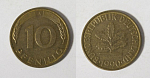 Монета 10 пфеннингов 1990 года Германия (26)
