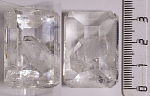 Горный хрусталь с отростком кристалла кварца. Размер 33,0х23,2х16,5мм. 103ct .  Огранка сту. № 10.25