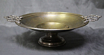 Фруктовница, латунь, позолота, резьба,накладные ручки, Фабрика Вольска, Царская Польша, h-7,5,d-23см