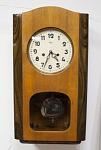 Часы настенные ОЧЗ, 1962 г, получасовой бой, на ходу, без ключа, 63х33х15 см