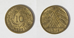 Монета 10 рейхспфенниг 1936 года F Германия (35/1)
