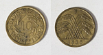 Монета 10 рейхспфенниг 1935 года J Германия (36/1)