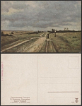 Почтовая карточка до 1945 года. Левитан. Владимирка (1885)