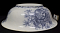 Таз для мытья рук, 1930-е годы, Villeroy & Boch, Германия, Дрезден, кобальт, d- 39 см, высота 13см