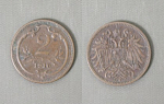 Монета 2 геллера 1910 года Австрия (42)