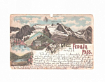 Почтовая карточка Gruss Fedaja Pass 1899, нечистая (6061)