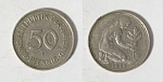 Монета 50 пфенниг 1983 года F Германия (53)