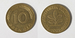 Монета 10 пфеннингов 1991 года Германия (25)