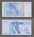 Бона 2000 франков 2003 год  Сенегал Зап.Африка 23007825029  (АВ 7)