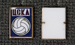 Значок ЦСКА футбол, зеркальный  (П18)