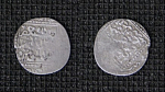 Монета Дирхем  айюбиды Ас-Салих Айюб, г.Хама, серебро, вес 2,65 гр,  645 г/х, диаметр 2 см  (3)