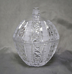 Сахарница бонбоньерка Шар, Орех, хрусталь (1312)