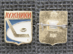 Значок Лужники хоккей (М372)