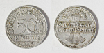 Монета 50 пфеннинг 1921 года A Германия (57/3)