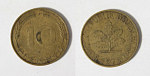 Монета 10 пфеннигов 1973 года Германия (28)