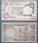 Бона 1 найра 1973-78 гг Нигерия 028212 (АВ 3/6)