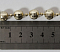 Бусы золотистые, пластик, длина 113 см