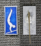 Значок игла Брусья, гимнастика (М162)
