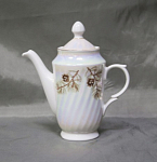 Кофейник Шишки, перламутр, Рига, высота 16,5 см  (21)