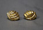 Серьги гвоздики Ракушки, диаметр 1,5 см  (28)
