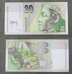 Бона 20 крон 2000г Словакия 0159654  (АВ 2/29)