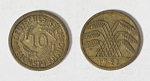 Монета 10 рейхспфенниг 1929 года F Германия (38)