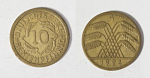 Монета 10 рейхспфенниг 1924 года А Германия (39)