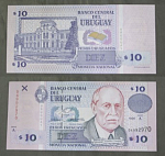 Бона 10 долларов 1998 г Уругвай 04992970  (АВ 2/16)