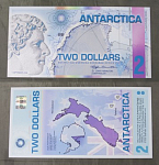 Бона 2 доллара 2008 г Антарктика 1925 сувенирная  (АВ 78/1)