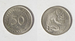 Монета 50 пфенниг 1990 года J Германия (52)