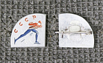 Значок Конькобежец СССР (М418)