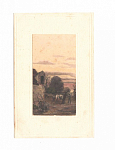 Открытка Mary Mill № 1258, Лошади, объемная, чистая (6007)