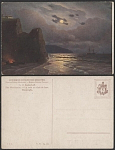 Почтовая карточка до 1945 года. Калмыков.  Ночь в лунном свете (1911)