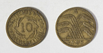 Монета 10 рейхспфенниг 1925 года Германия (34)
