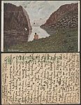 Почтовая карточка до 1945 года. Кржижановский. В раздумье (1828)