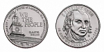 Монета 25 центов  Квотер США 2026 г.Конституция №4