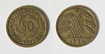 Монета 50 рейхспфенниг 1924 года J Германия (51)