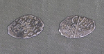 Монета Михаил Федорович, Москва 1613-1645 гг, чешуя,  вес 0,37 гр (21)