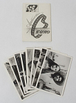 Набор фотоминиатюры Артисты  зарубежного кино, 8 шт, 1958 г (4383)